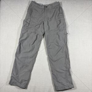 REI Women's Sz 6 Utility Cargo MAdjustable Hiking/Outdoor Nylon Pants Gray